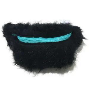 Black Faux Fur Fanny Pack