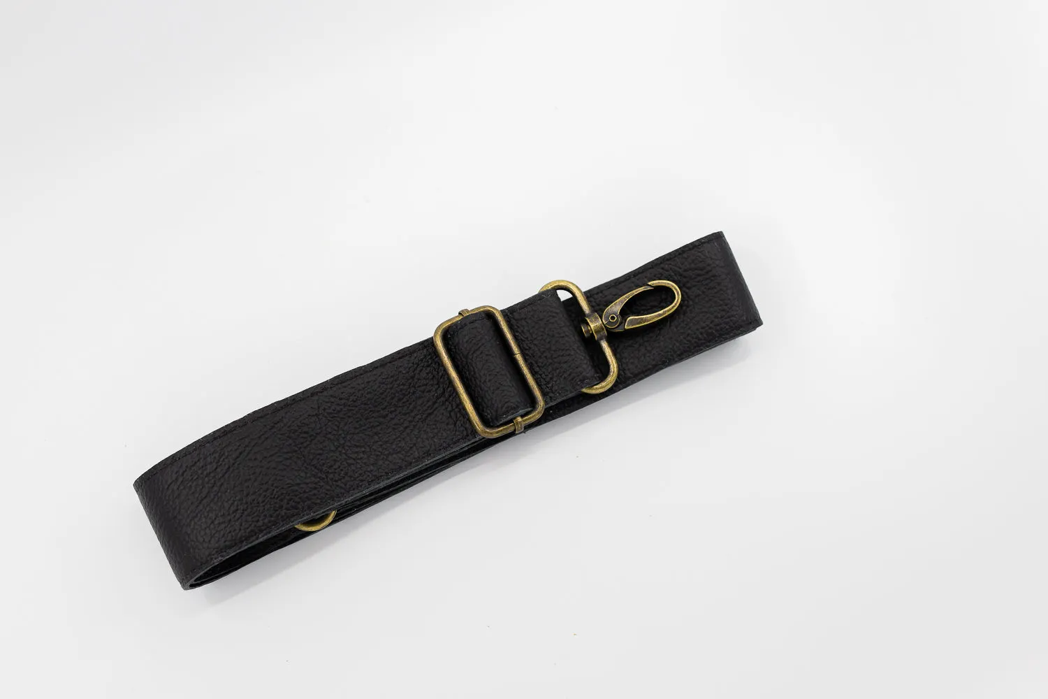 Black Leather Detachable Strap