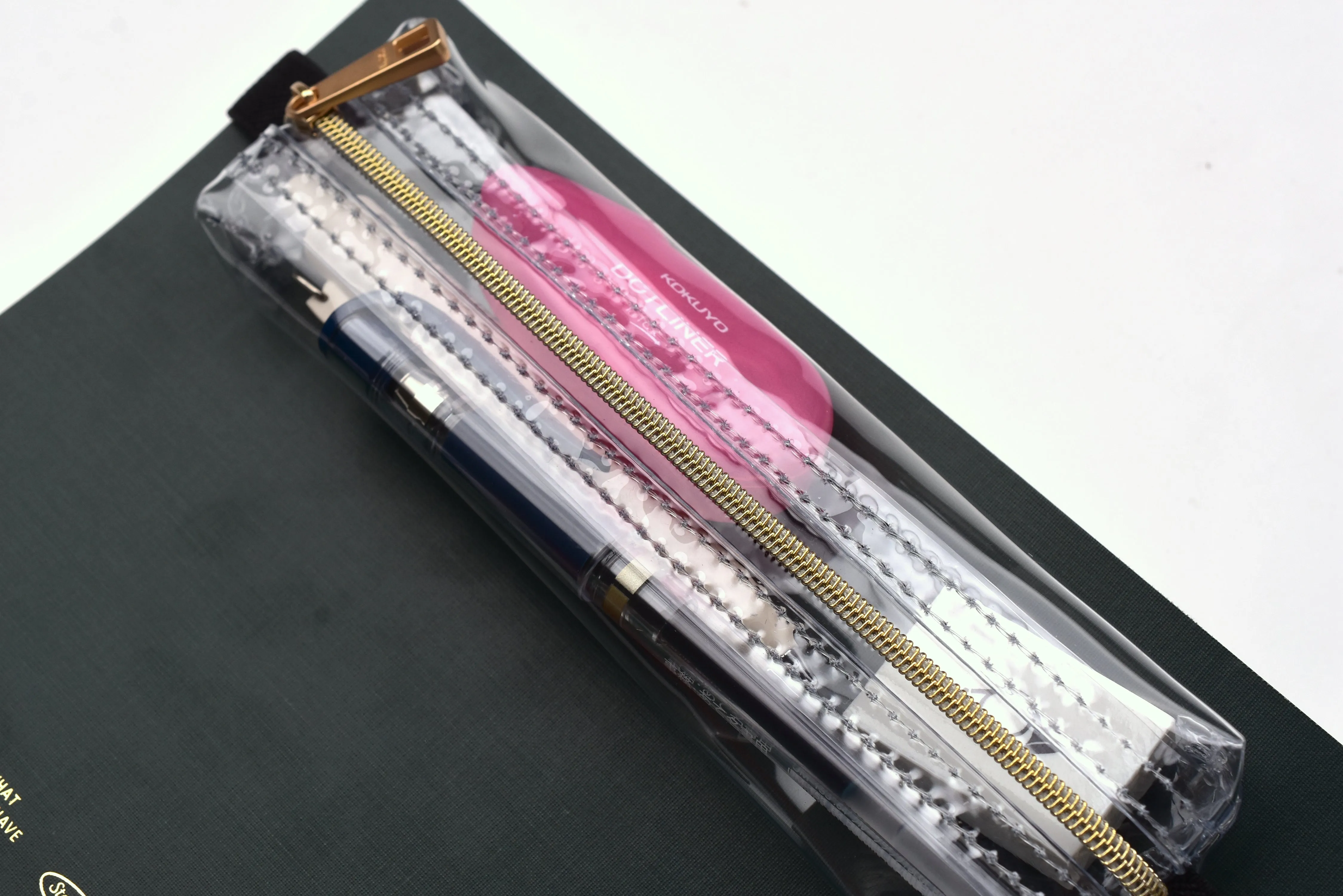 Book Band Pen Case - Clear