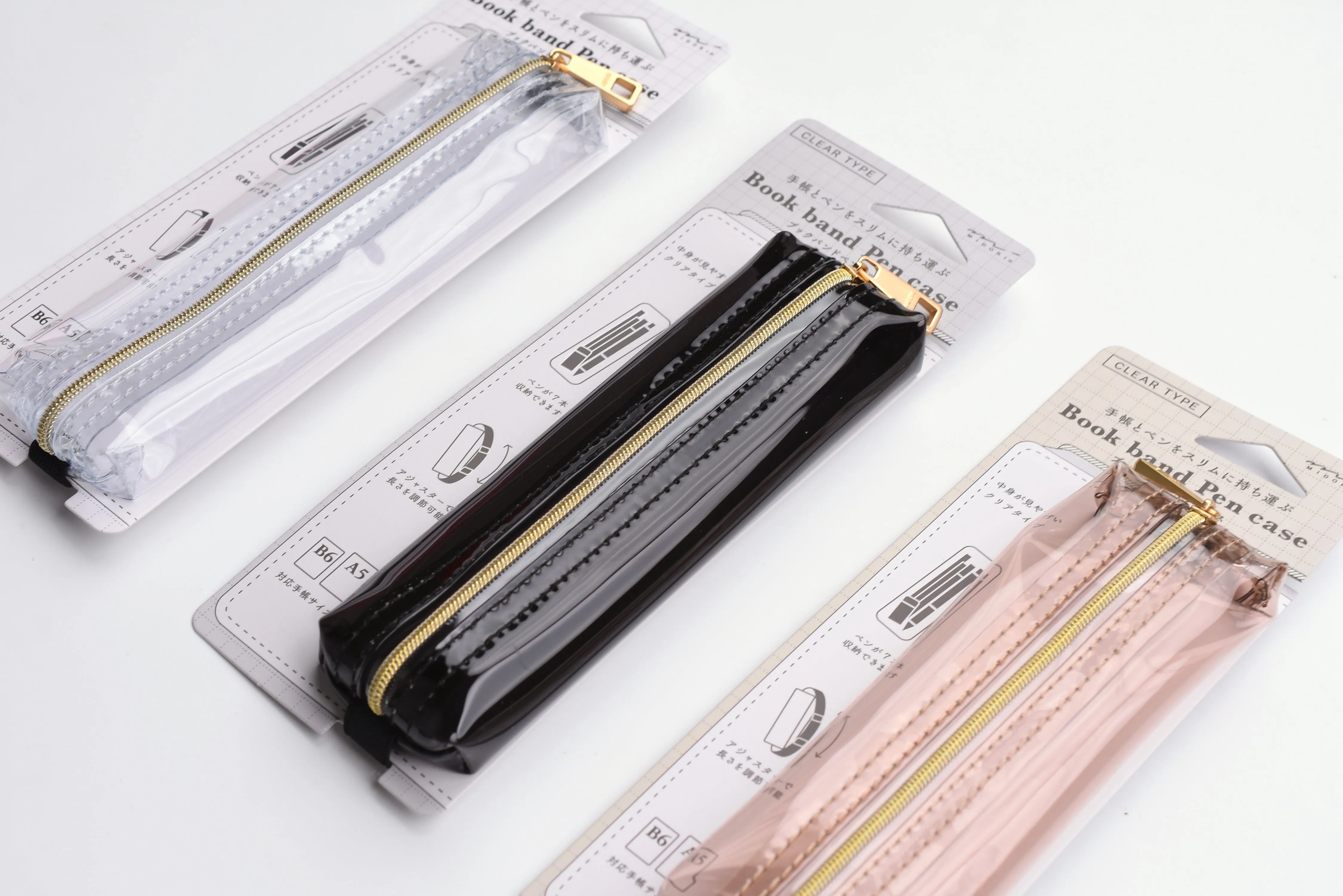 Book Band Pen Case - Clear