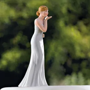 Bride Blowing Kisses Figurine