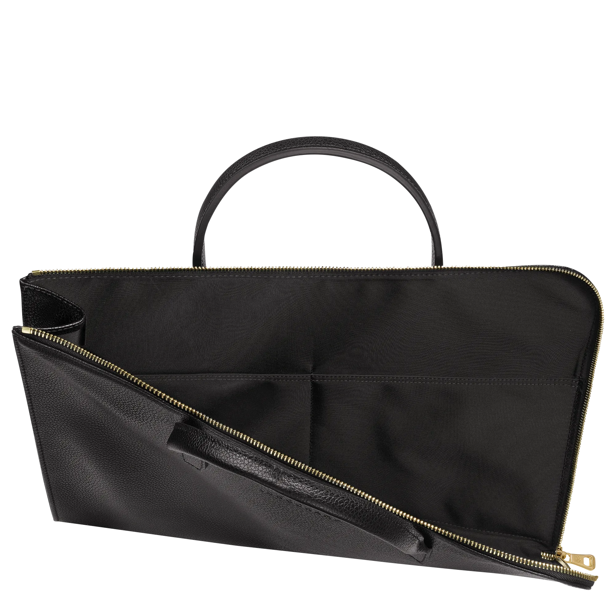 BRIEFCASE S LE FOULONNÉ Black Leather