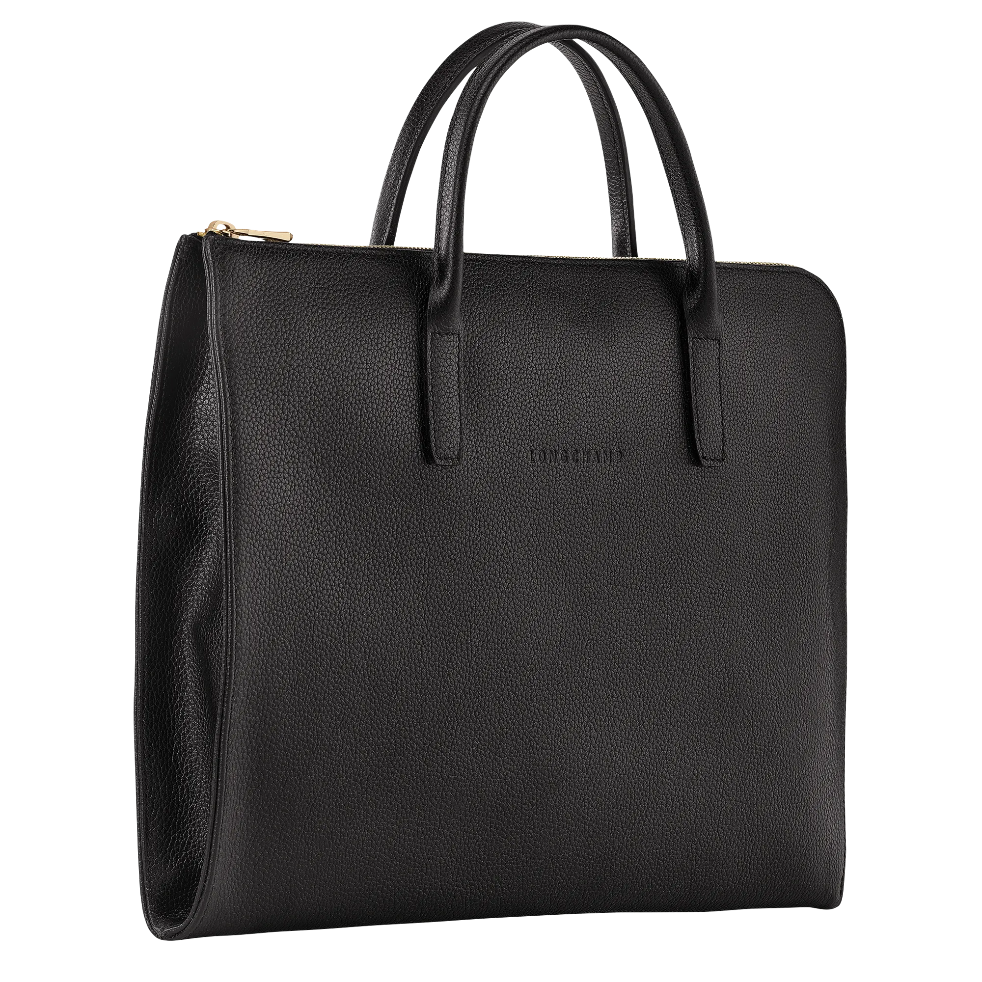 BRIEFCASE S LE FOULONNÉ Black Leather