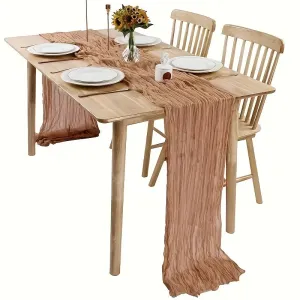 Brown Polyester Table Runner