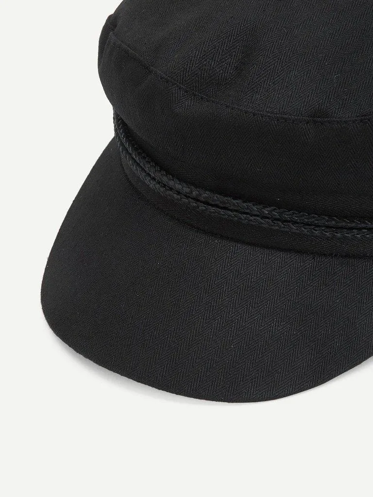 Button Detail Bakerboy Cap