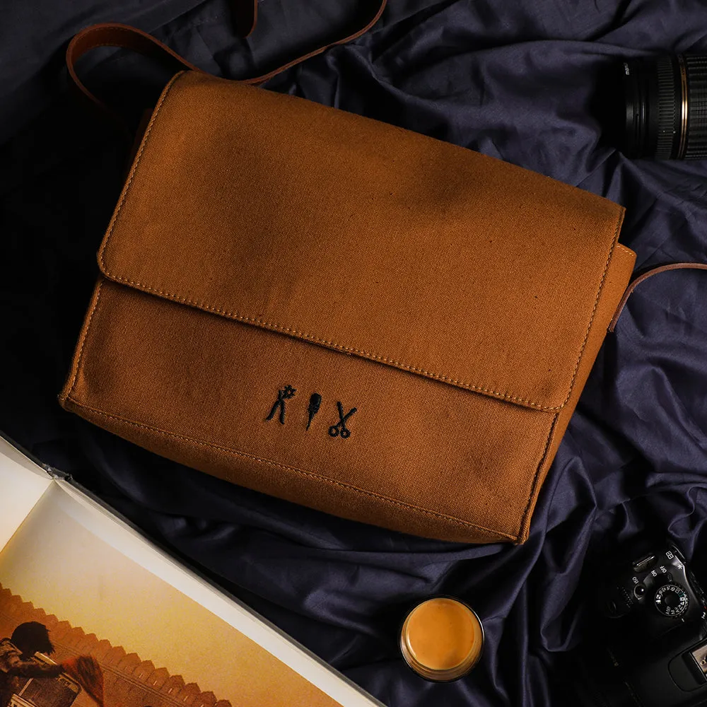 Camera Case Bag- Canvas & Leather