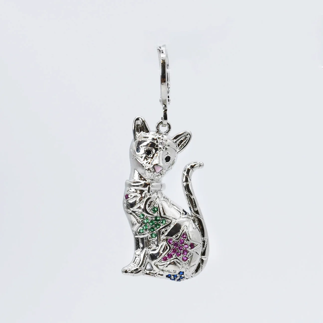 Cat Stellar Charm Silver CH-269