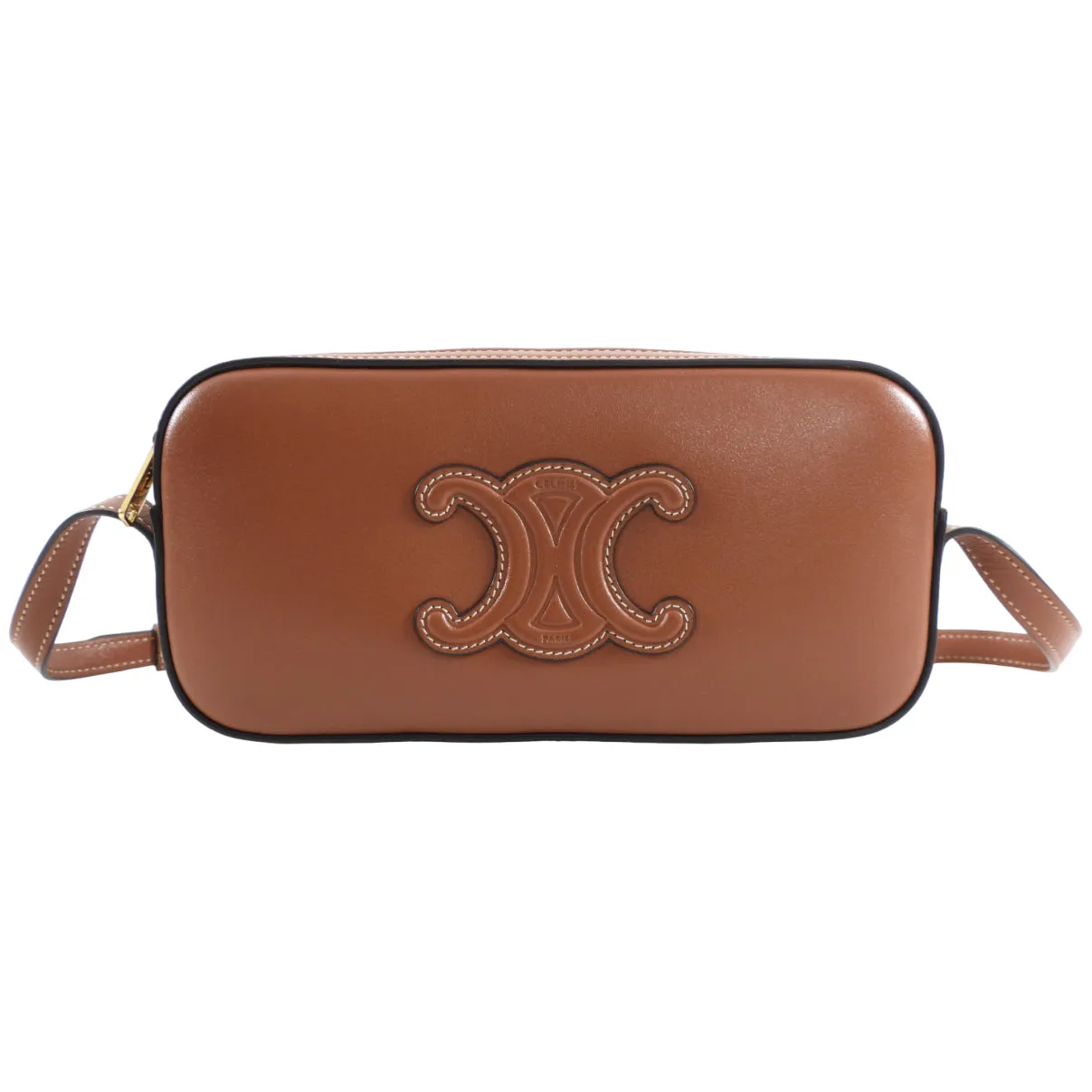 Celine Brown Mini Camera Triomphe Shoulder Bag