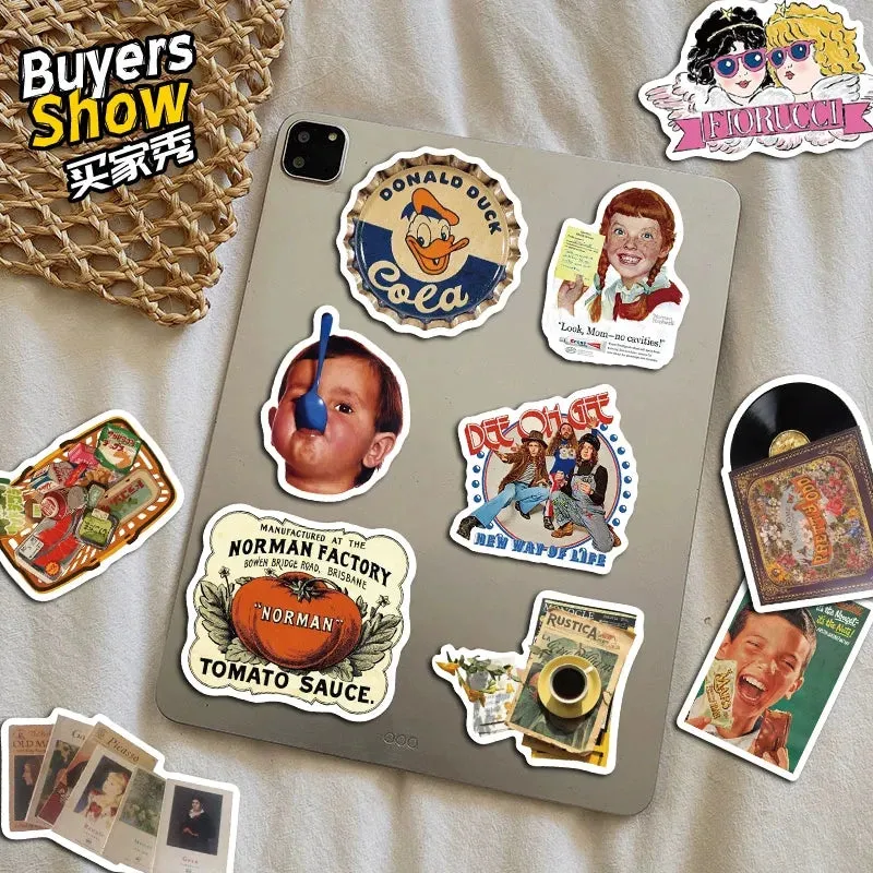 Charming American Retro Style Stickers