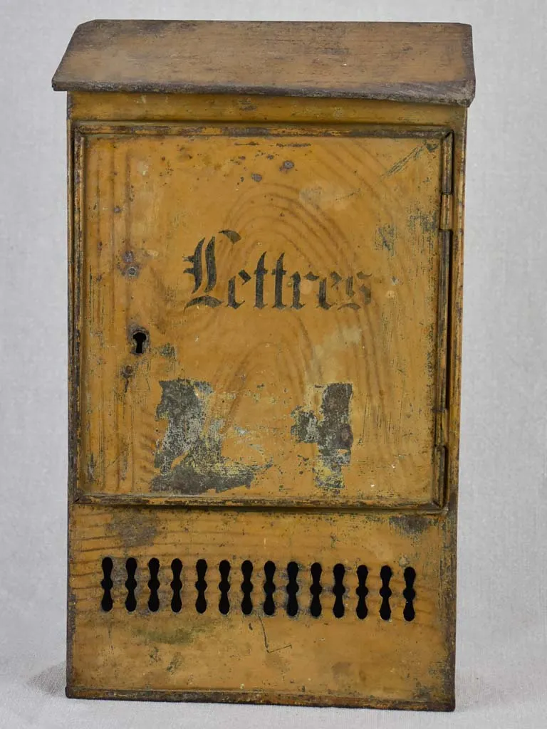 Charming antique French letter box 13¾"