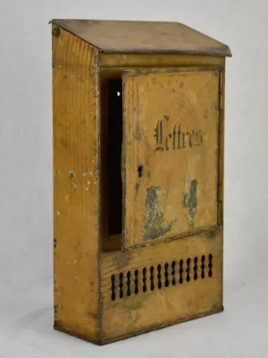 Charming antique French letter box 13¾"