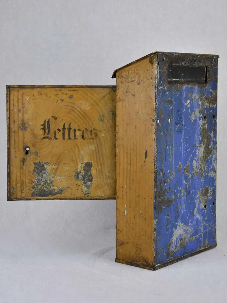 Charming antique French letter box 13¾"