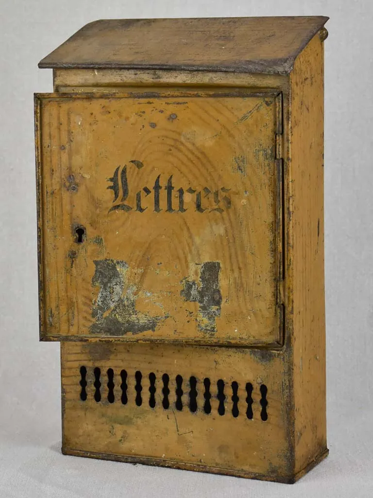 Charming antique French letter box 13¾"