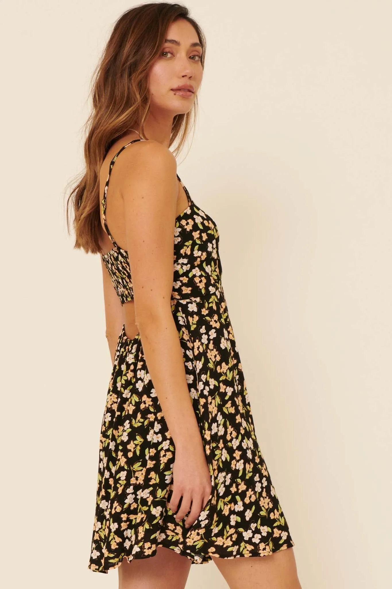 Charming Blooms Floral-Print Mini Sundress