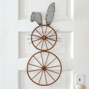 Charming Bunny Wheel Wall Art