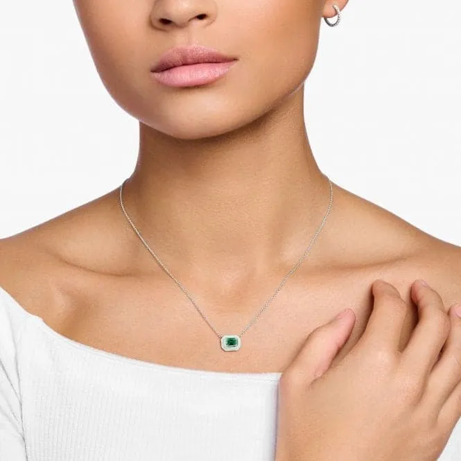 Charming Green Stone Necklace KE2186-496-6