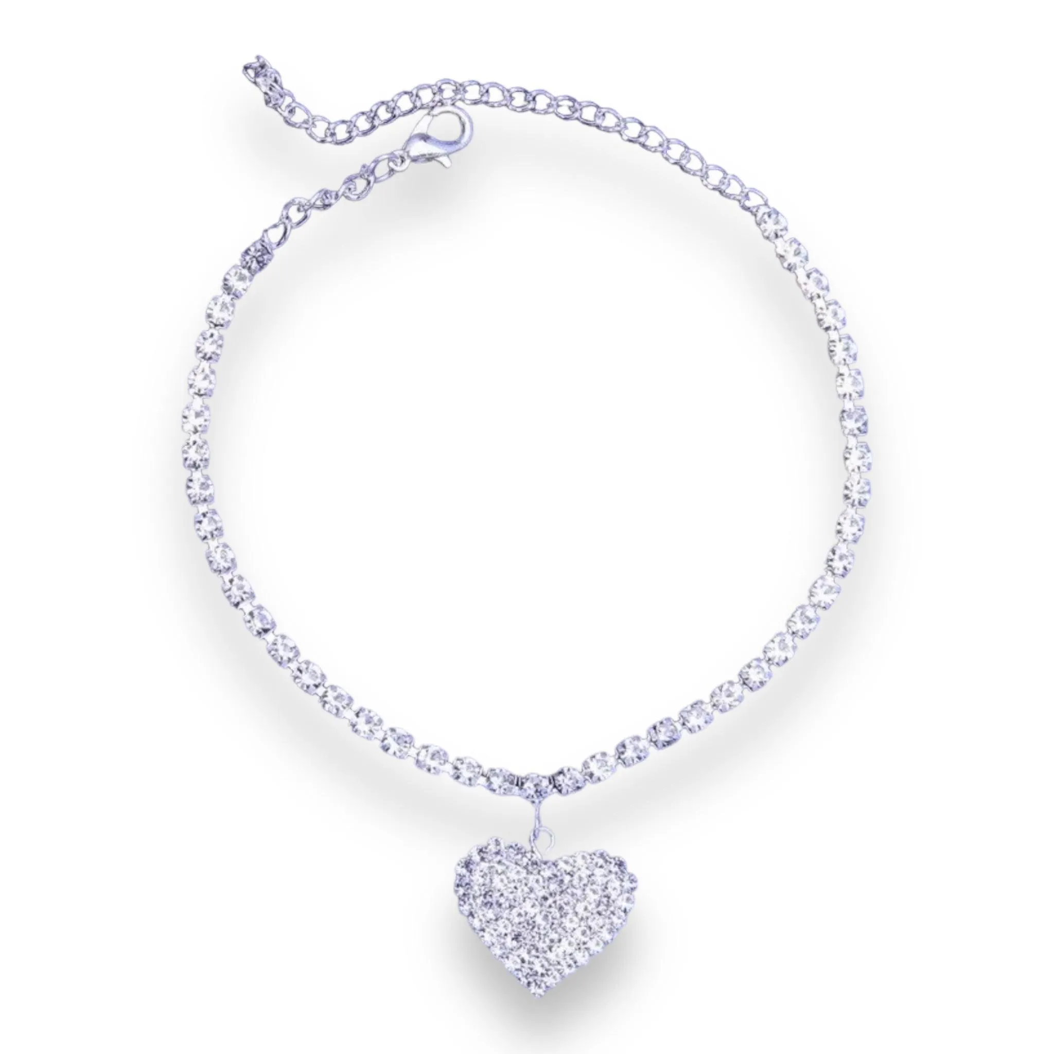 Charming Heart Tennis Bracelet Anklet