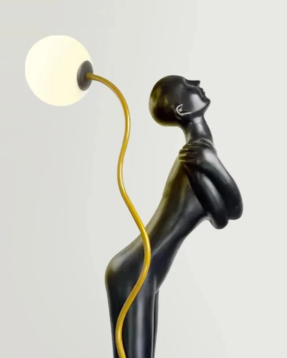 Charming Human Art Sculpture Floor Lamp