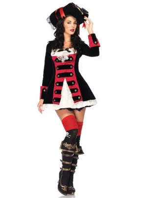 Charming Pirate Captain Deluxe Womens Costume