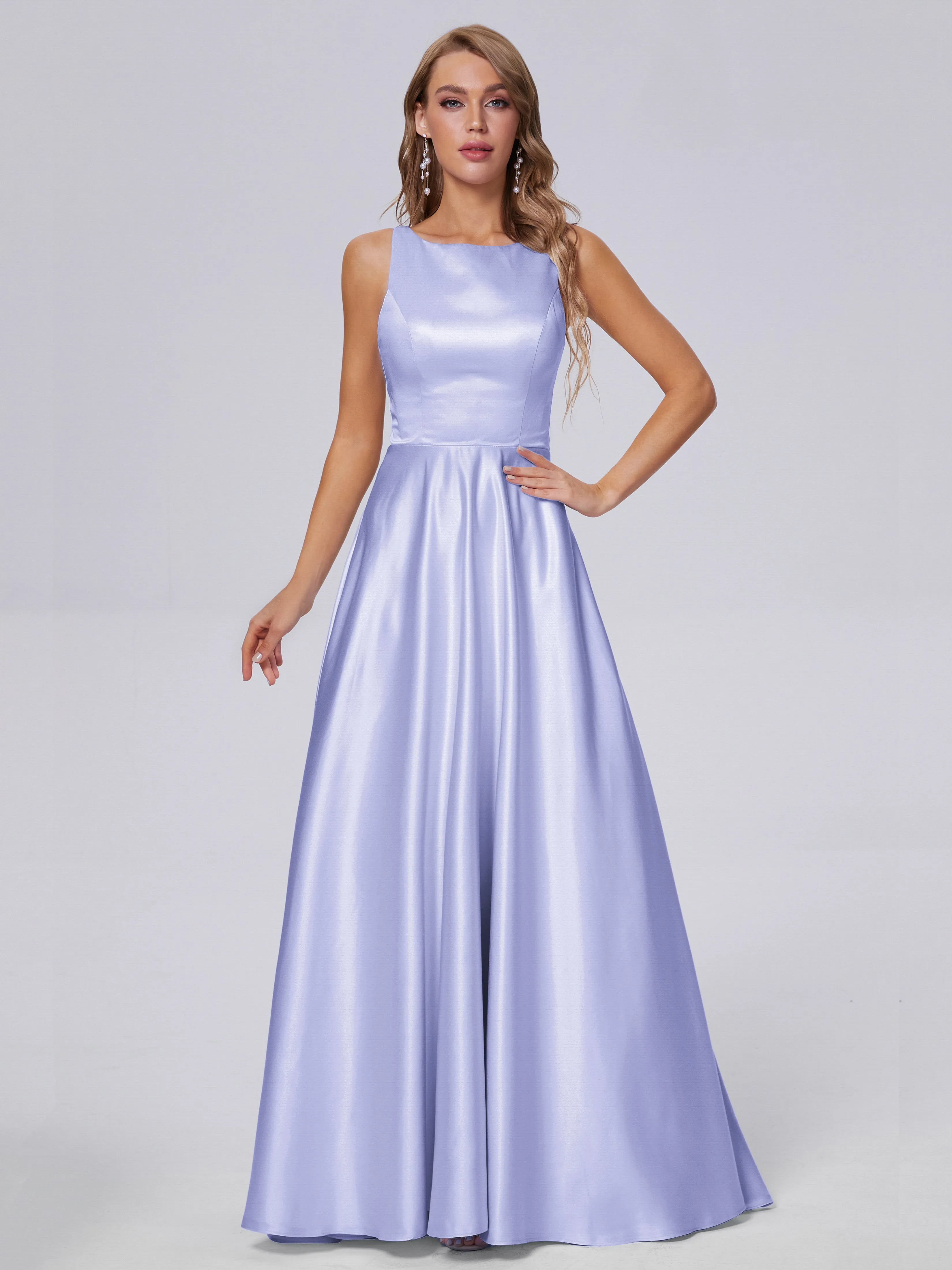 Charming Sleeveless Satin Bridesmaid Dresses