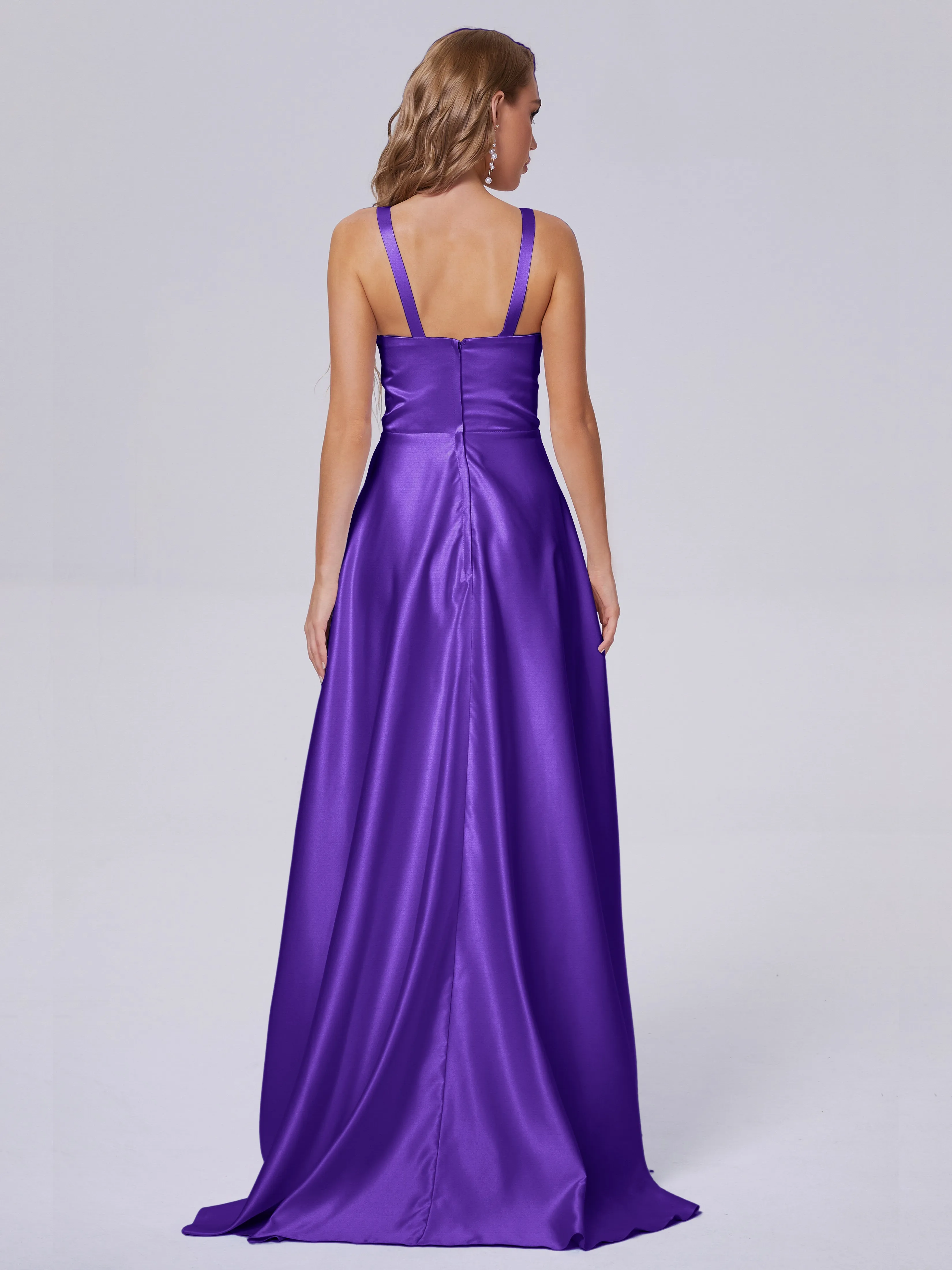 Charming Sleeveless Satin Bridesmaid Dresses