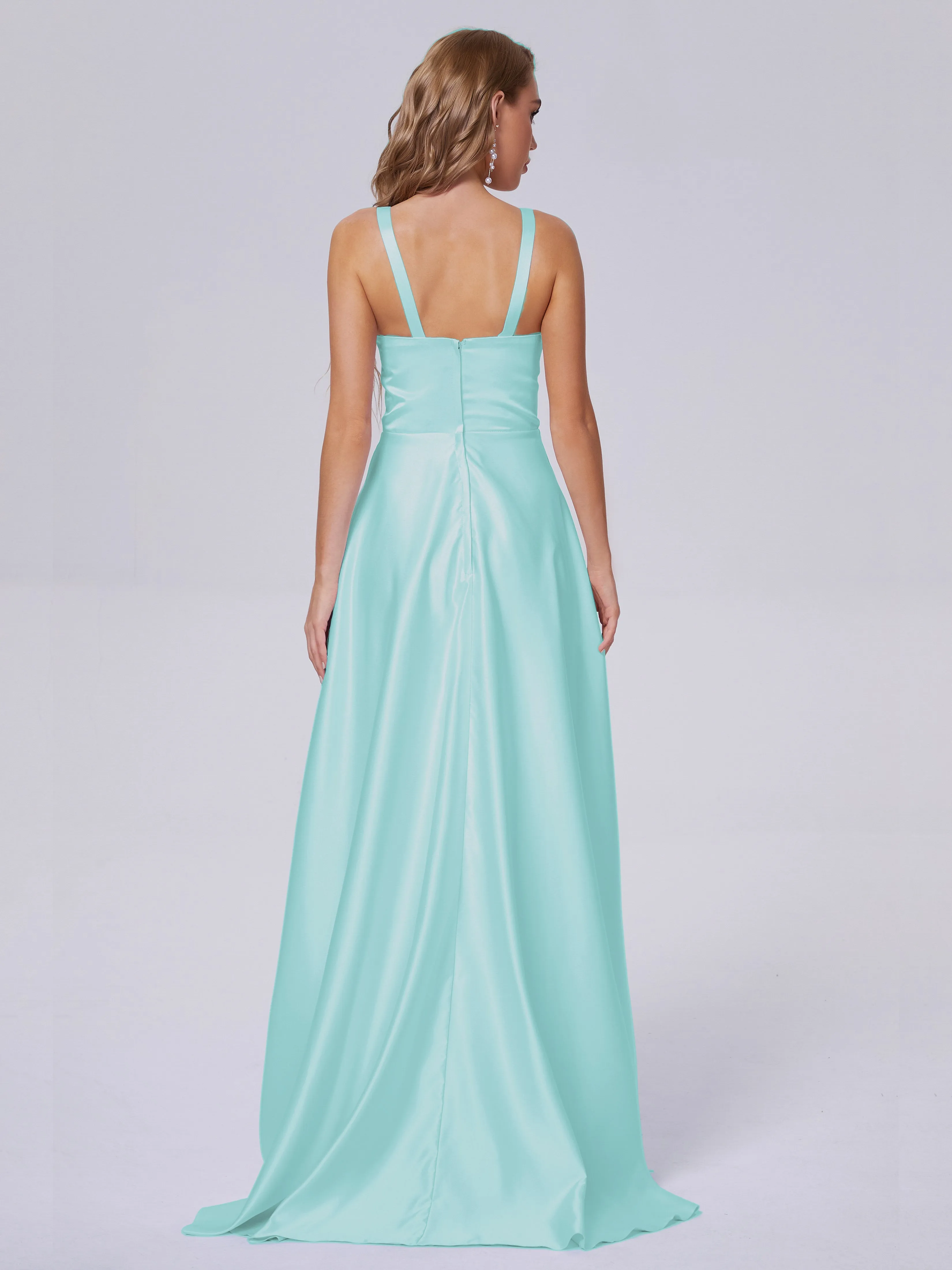 Charming Sleeveless Satin Bridesmaid Dresses