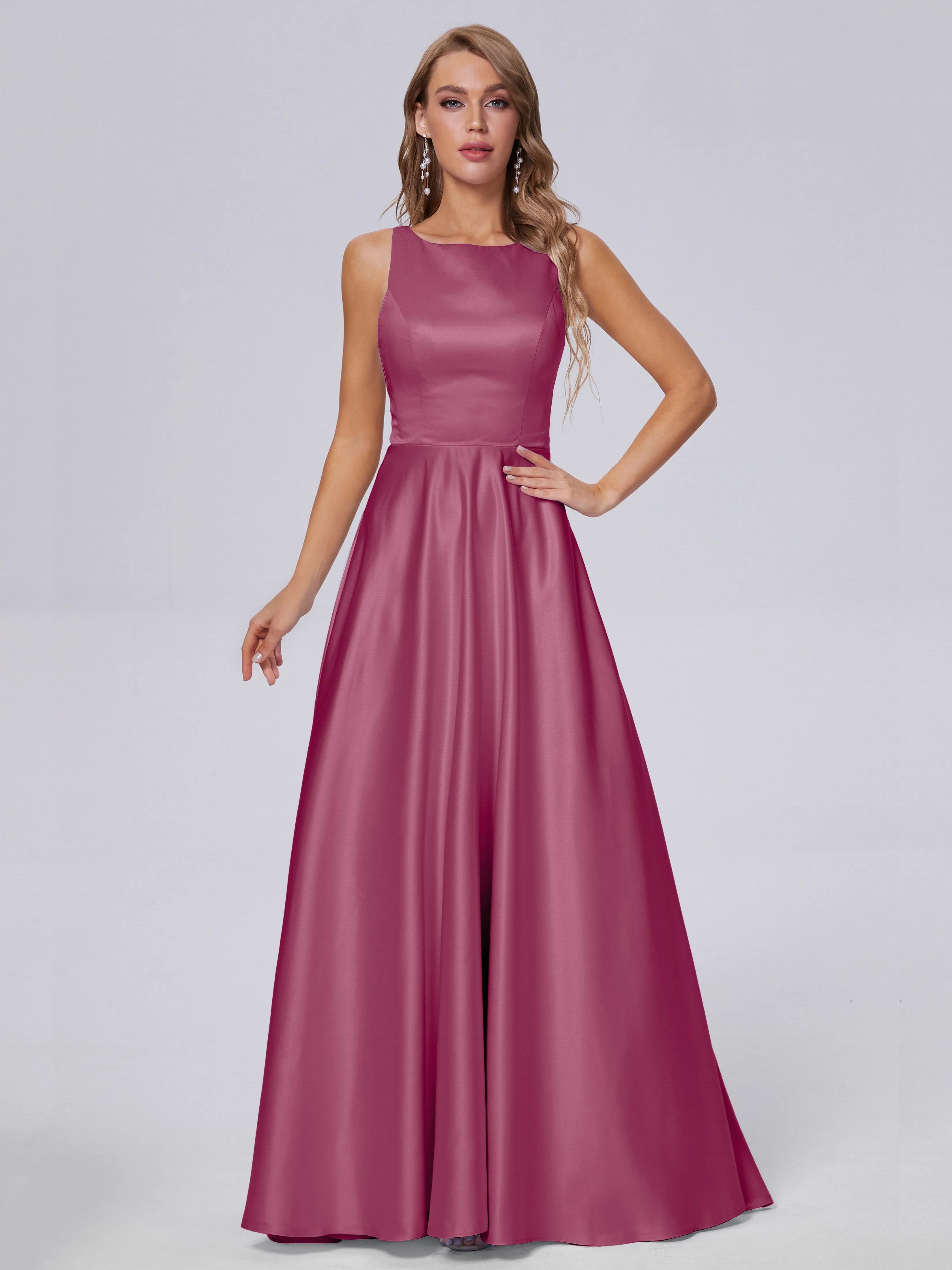 Charming Sleeveless Satin Bridesmaid Dresses