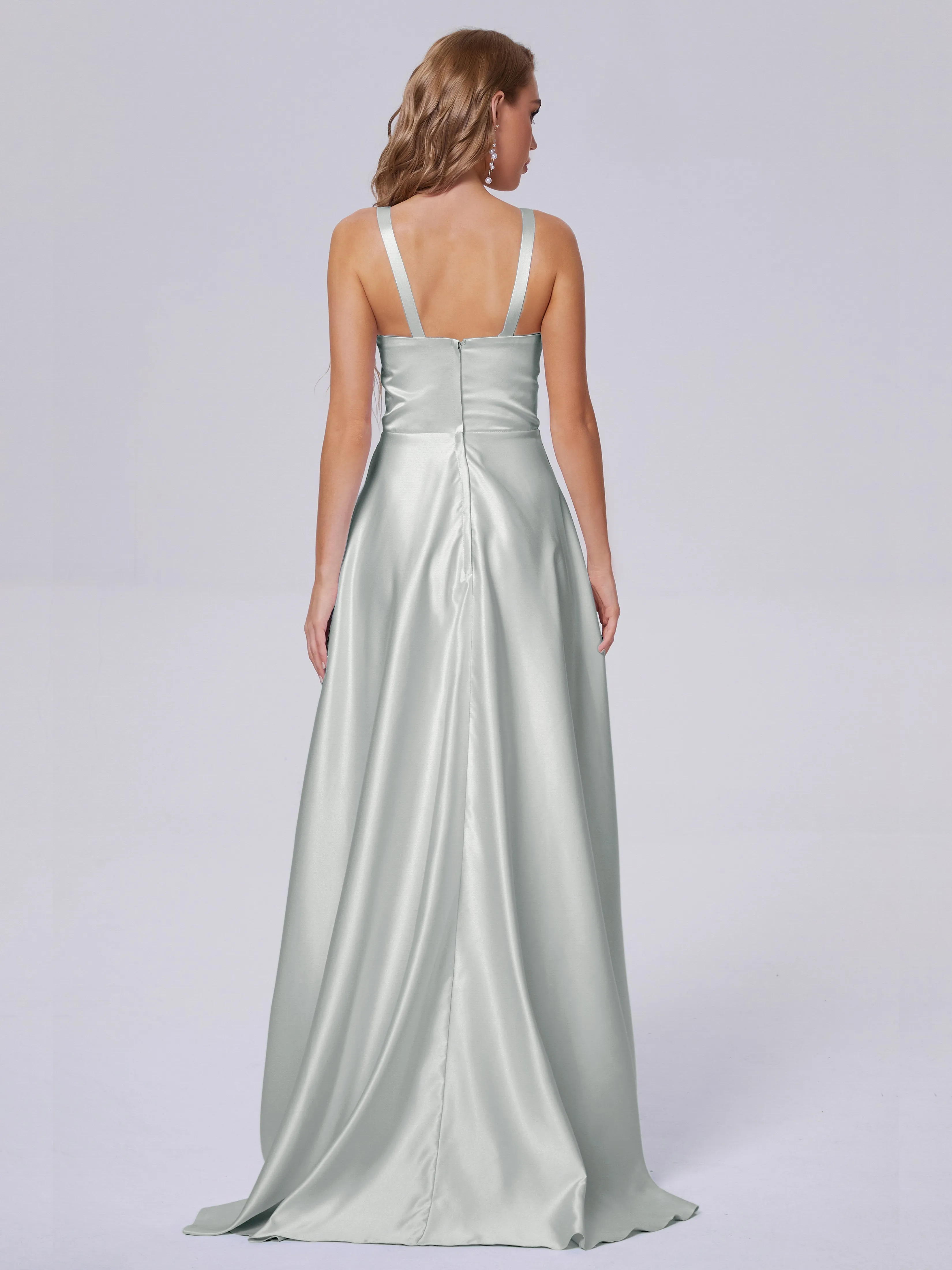 Charming Sleeveless Satin Bridesmaid Dresses