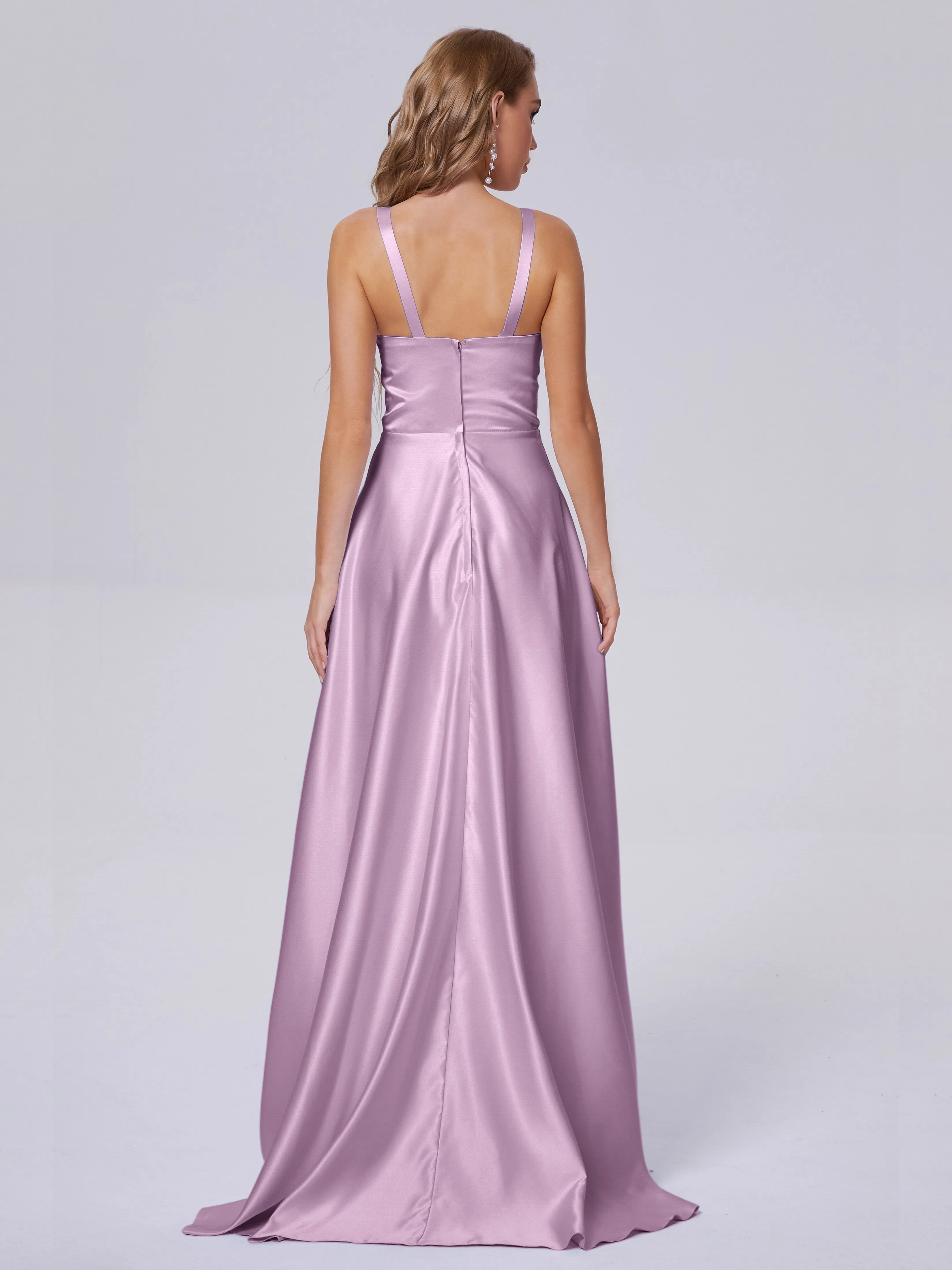 Charming Sleeveless Satin Bridesmaid Dresses