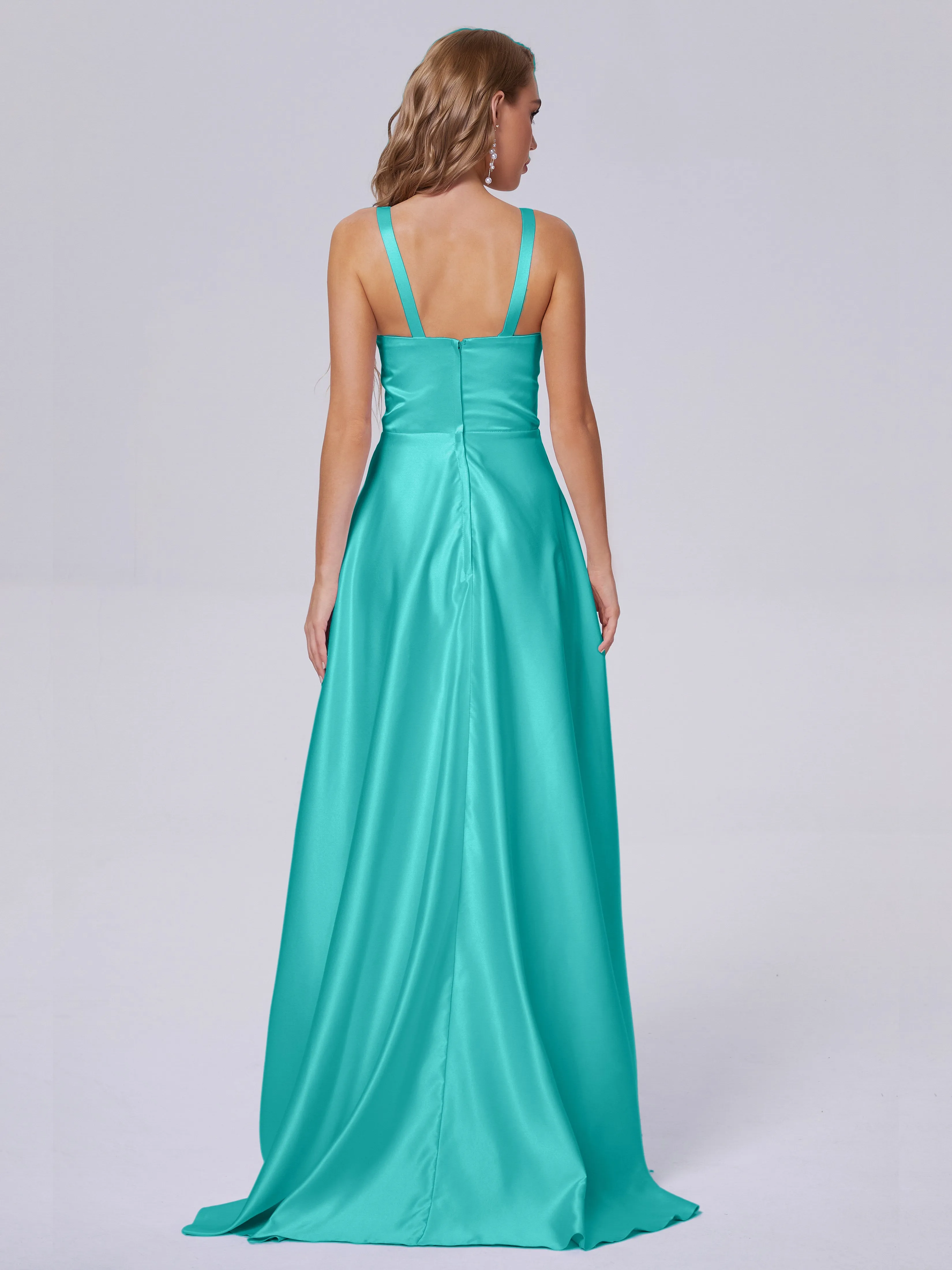 Charming Sleeveless Satin Bridesmaid Dresses