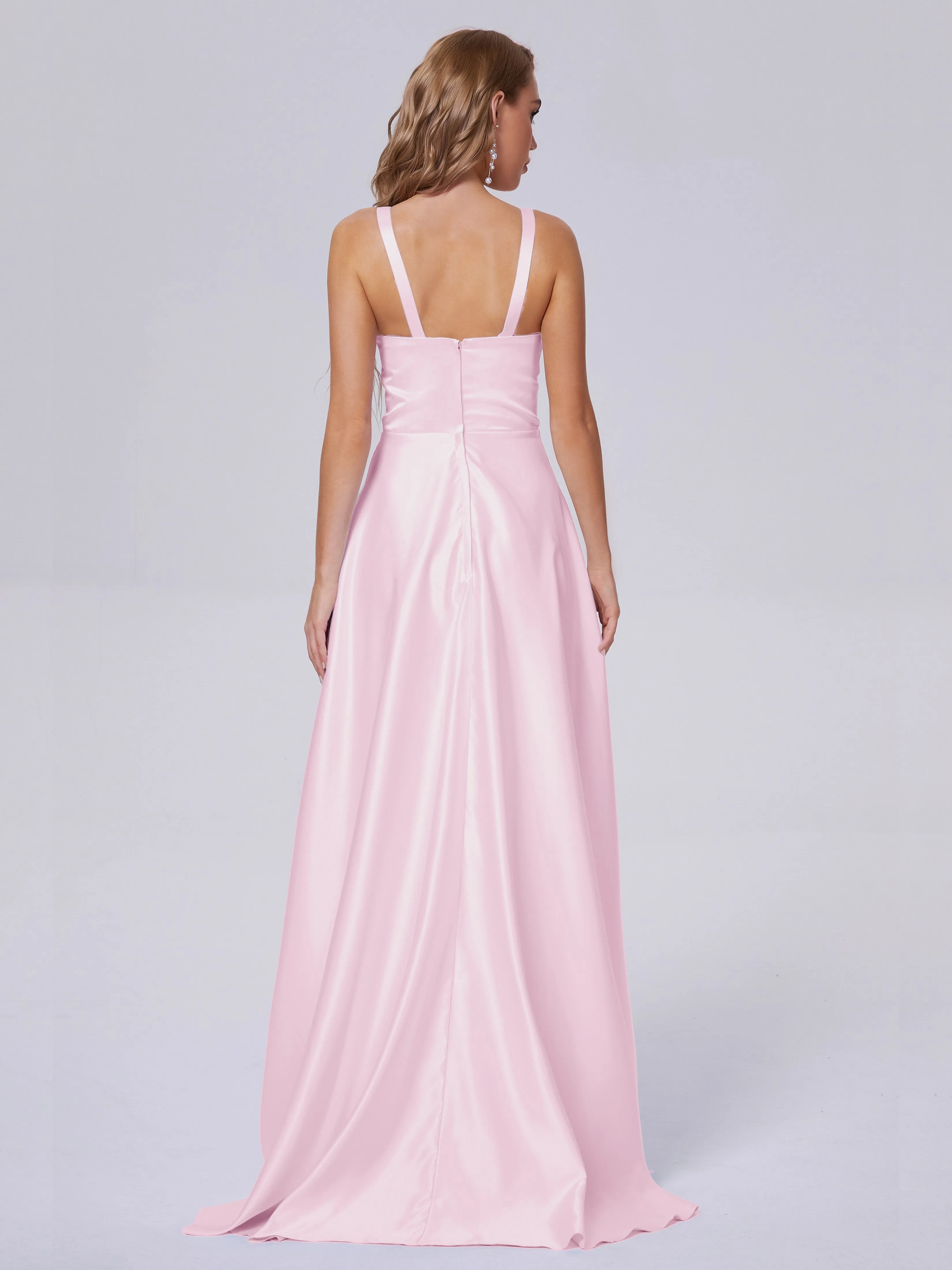 Charming Sleeveless Satin Bridesmaid Dresses