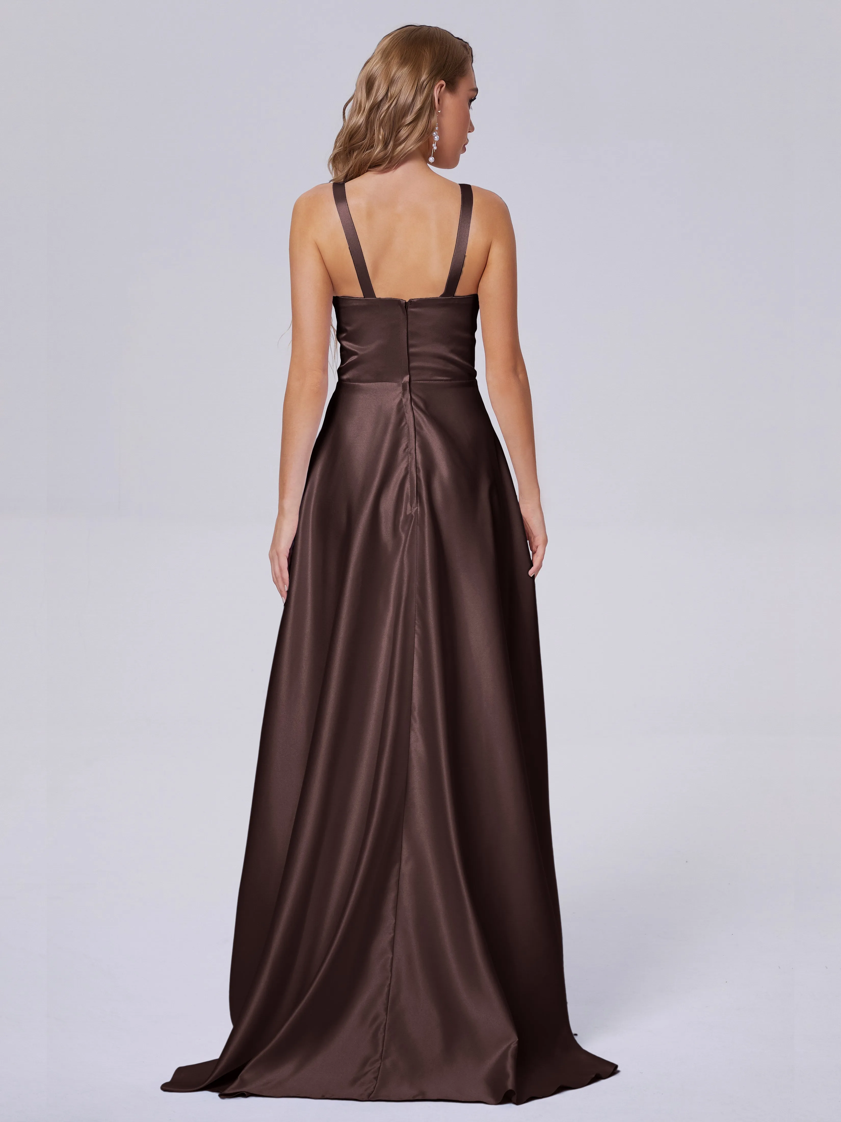 Charming Sleeveless Satin Bridesmaid Dresses