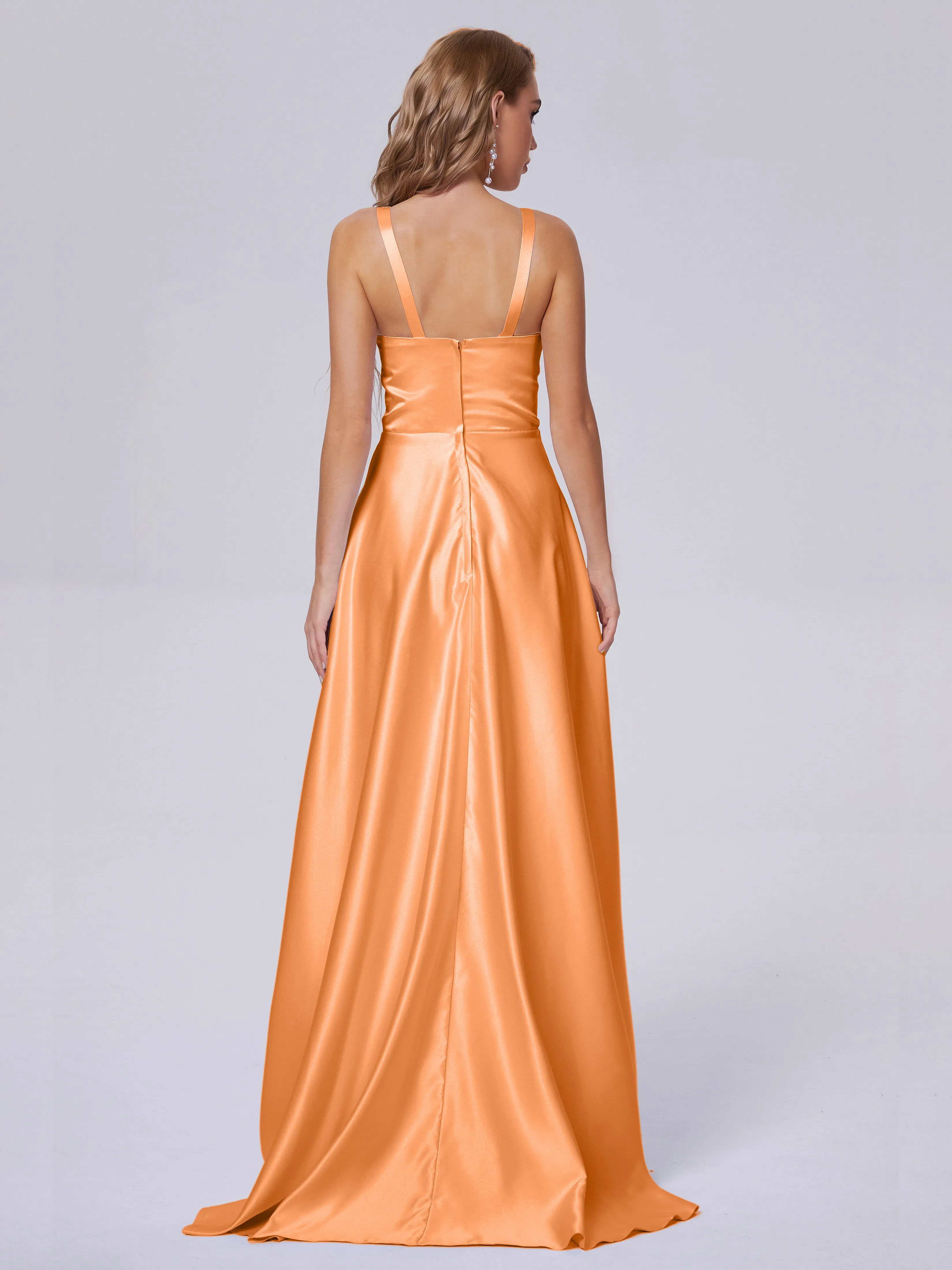 Charming Sleeveless Satin Bridesmaid Dresses