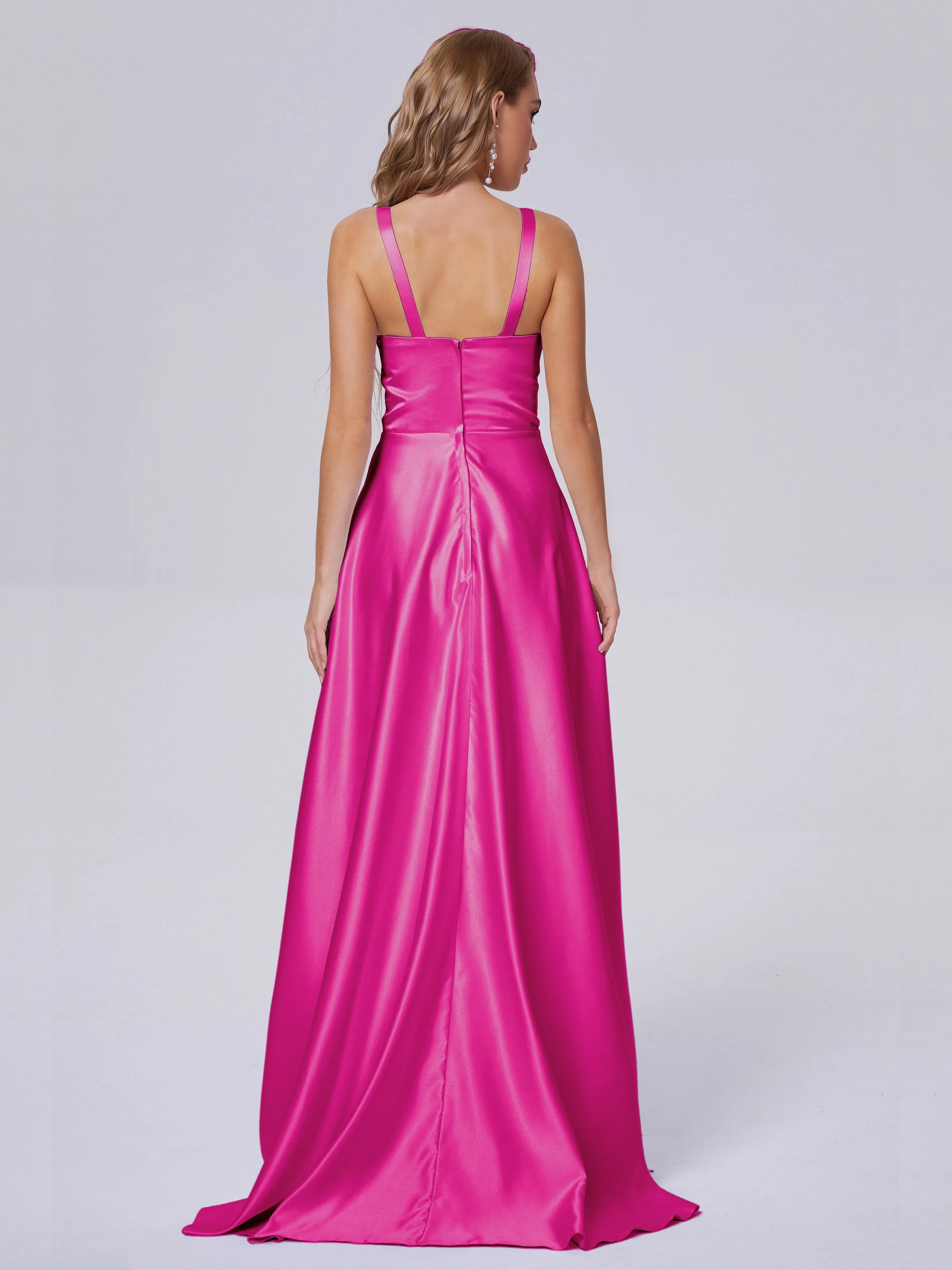 Charming Sleeveless Satin Bridesmaid Dresses