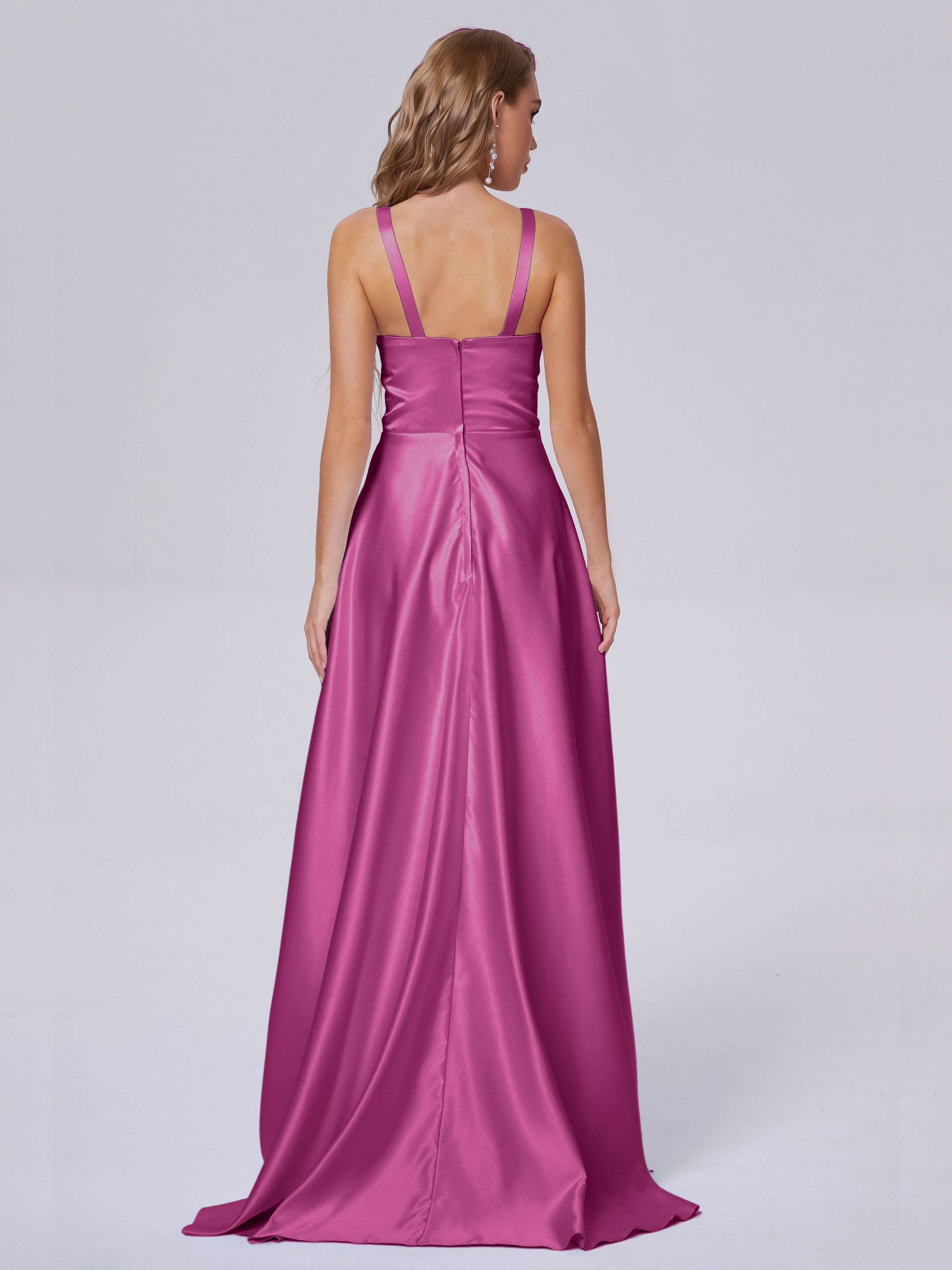 Charming Sleeveless Satin Bridesmaid Dresses