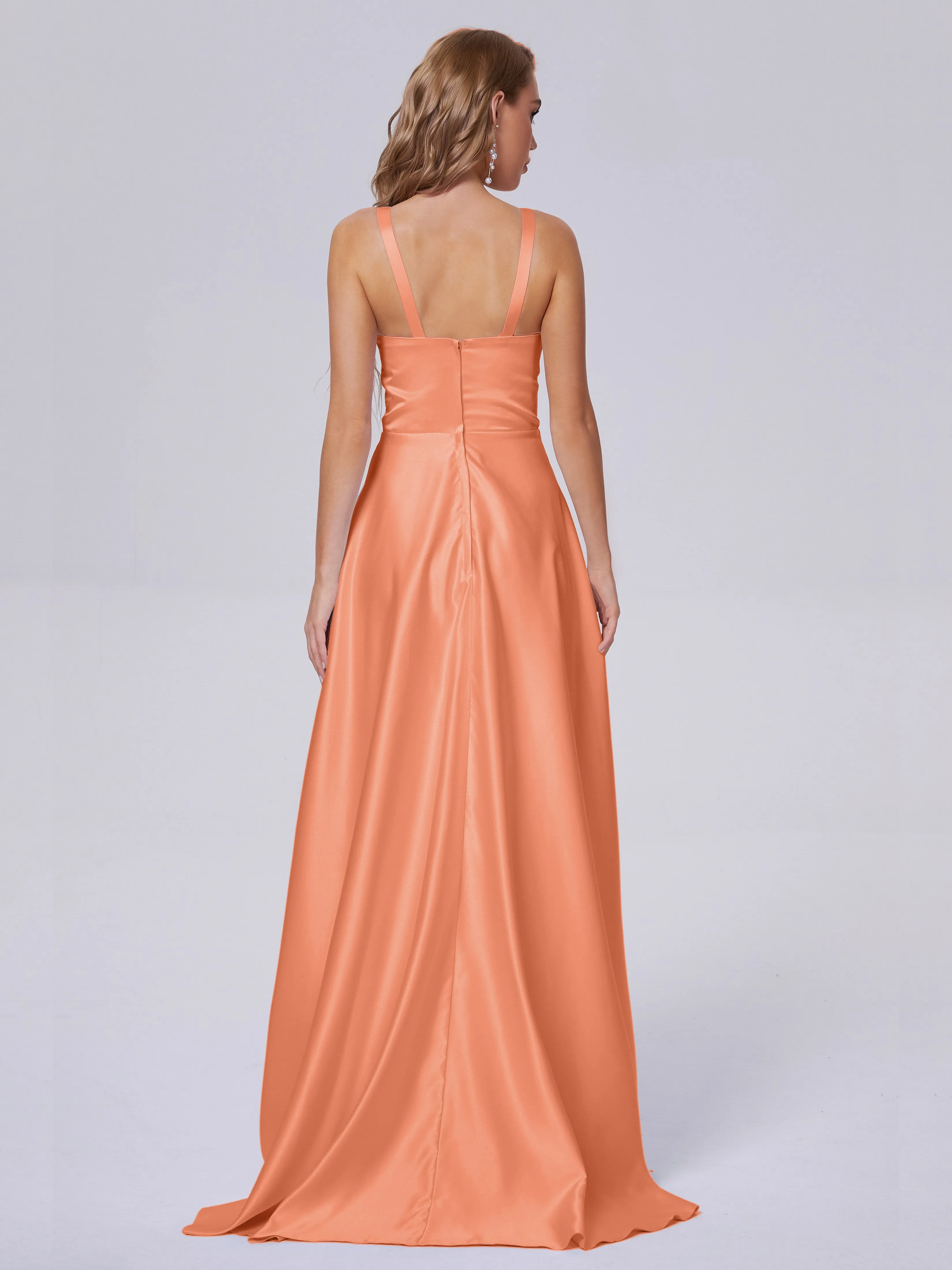 Charming Sleeveless Satin Bridesmaid Dresses