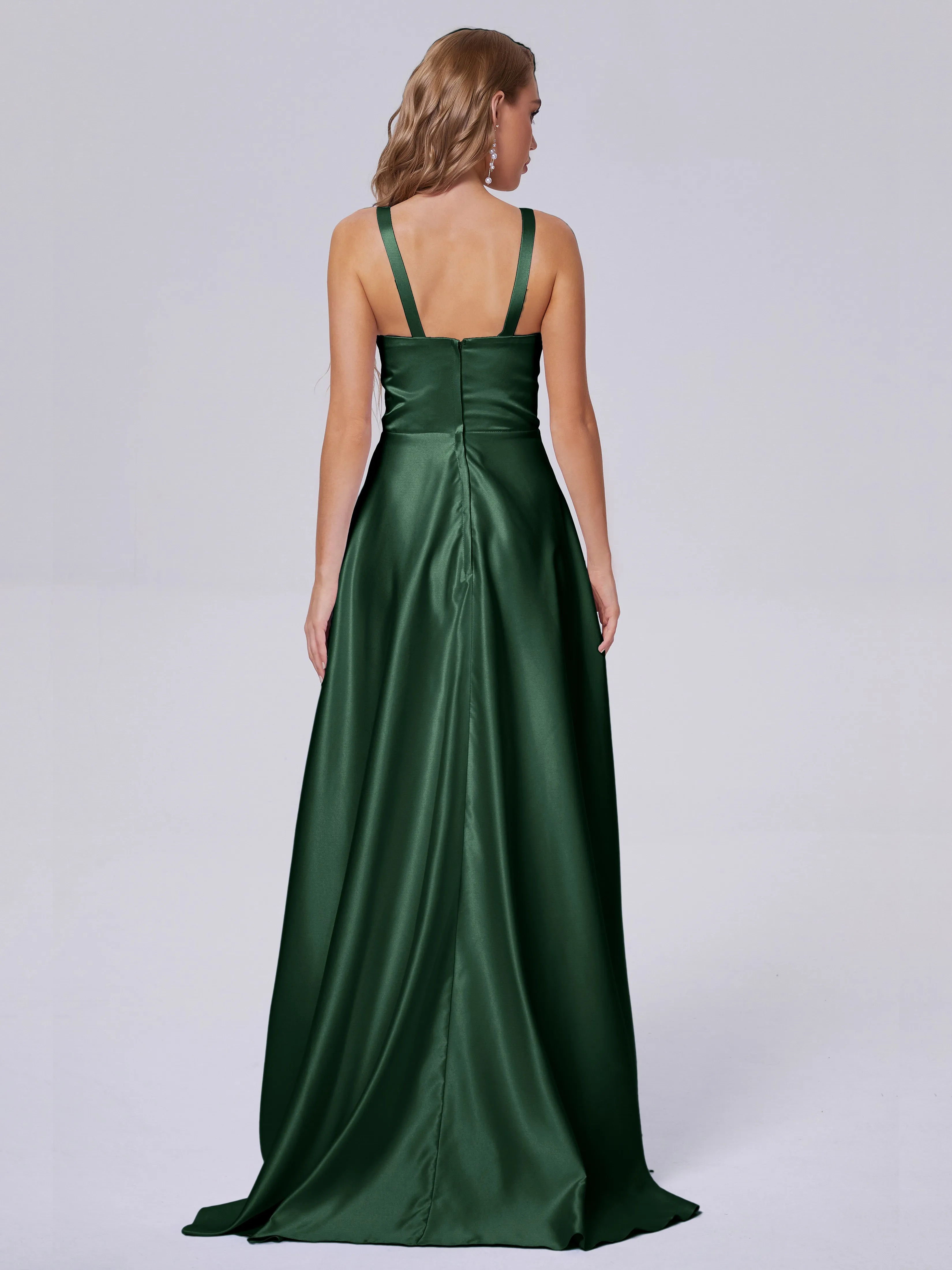 Charming Sleeveless Satin Bridesmaid Dresses