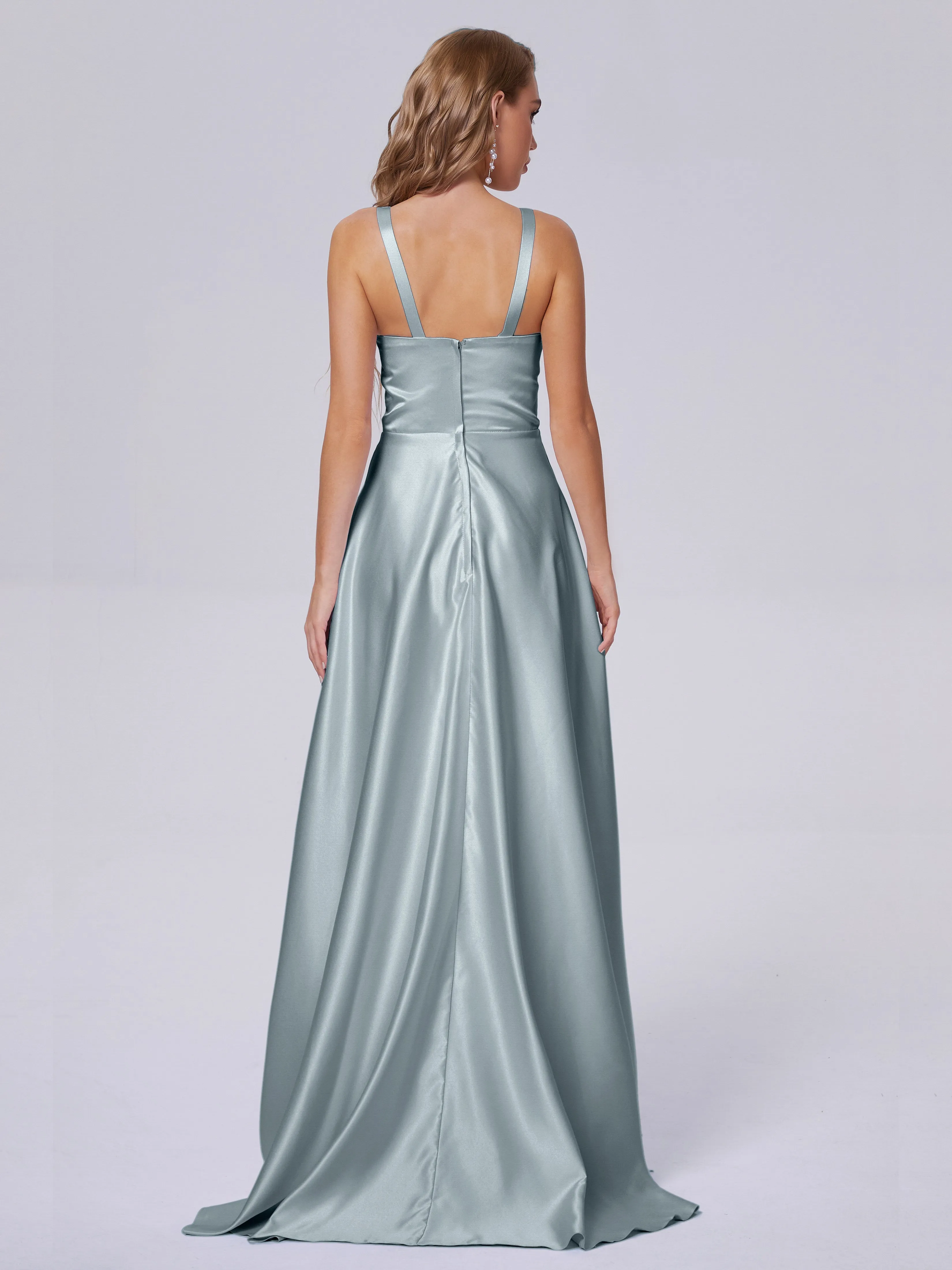 Charming Sleeveless Satin Bridesmaid Dresses