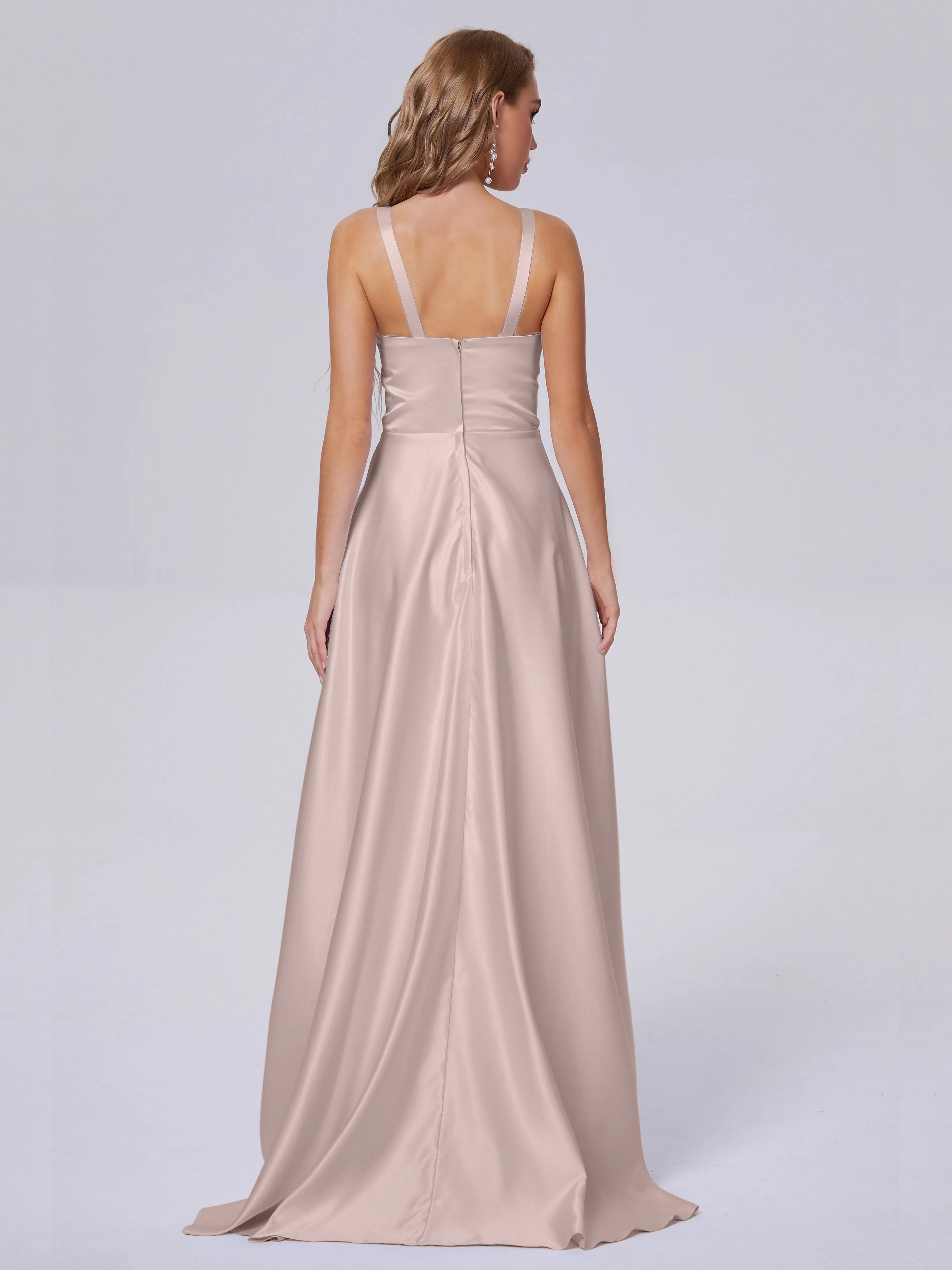 Charming Sleeveless Satin Bridesmaid Dresses