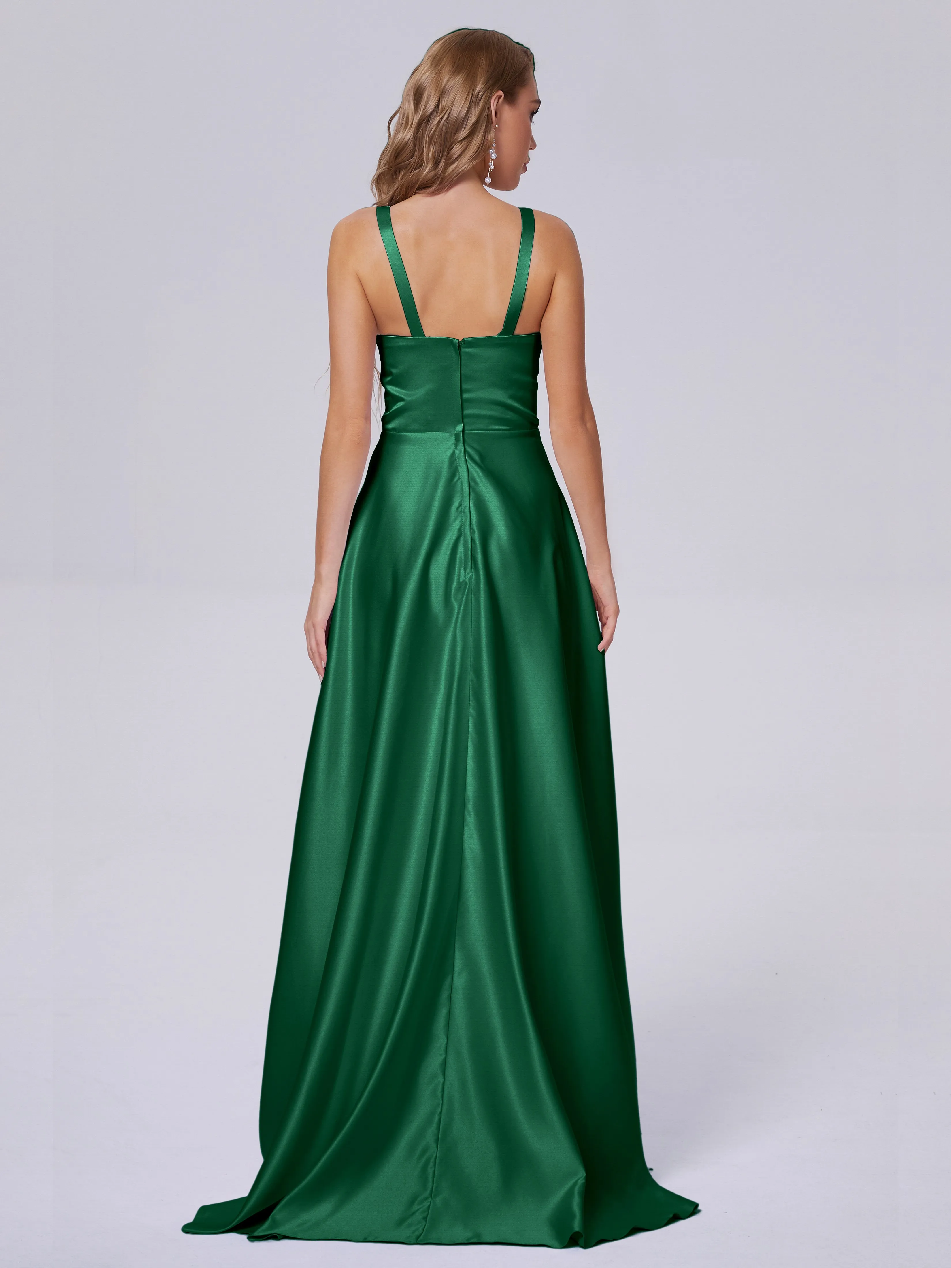 Charming Sleeveless Satin Bridesmaid Dresses