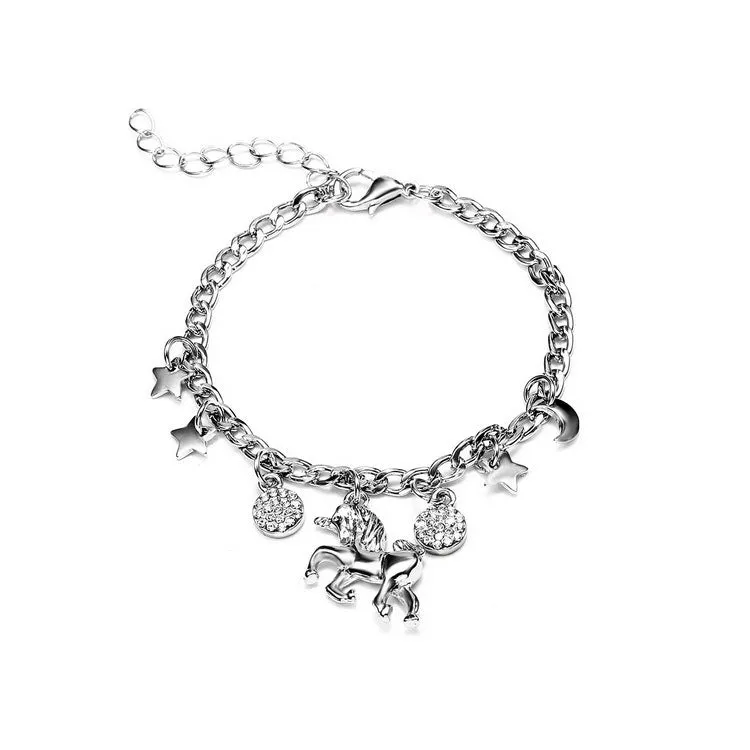 Charming Unicorn and Celestial Charms Bracelet