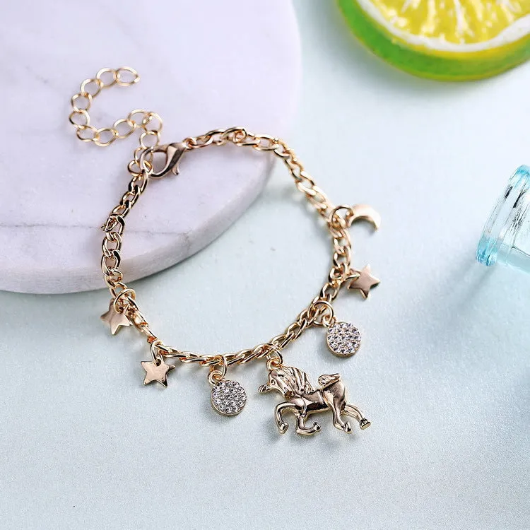 Charming Unicorn and Celestial Charms Bracelet