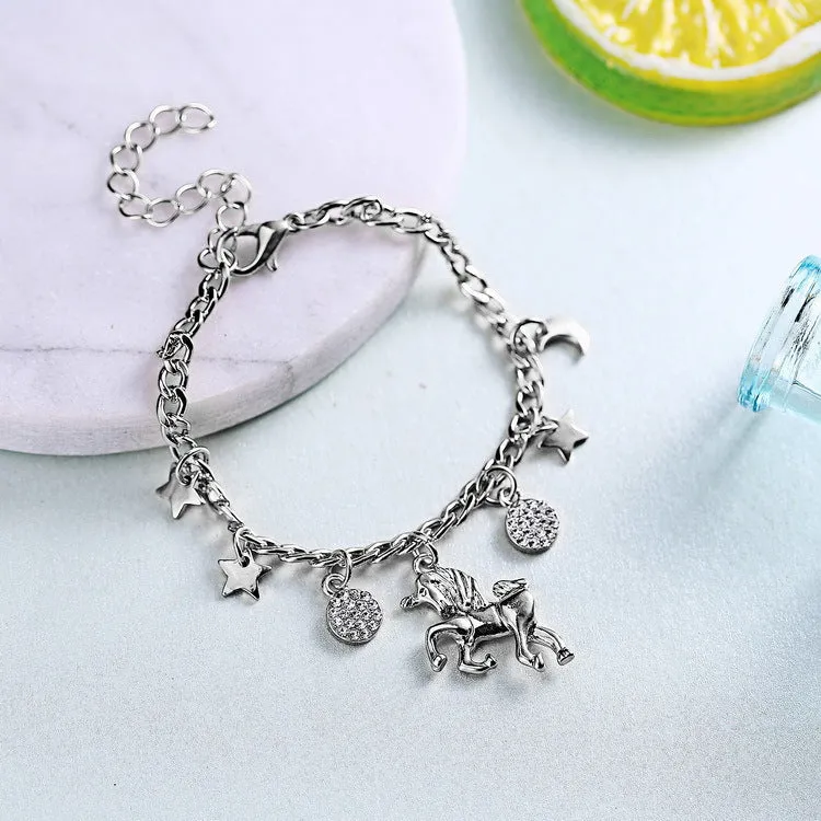 Charming Unicorn and Celestial Charms Bracelet