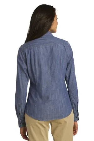 Cloud 9 - Port Authority® Ladies Patch Pockets Denim Embroidered Shirt (L652)