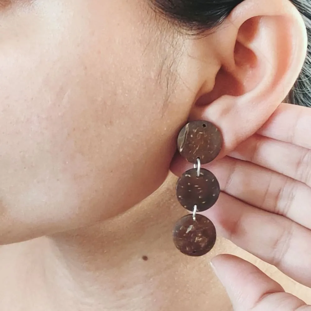 Coconut Shell Earrings #6