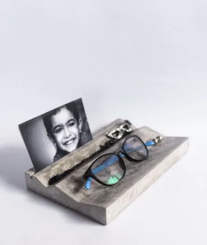 Concrete Rectangular Desk Organiser | Spects and Utility Tray Decor