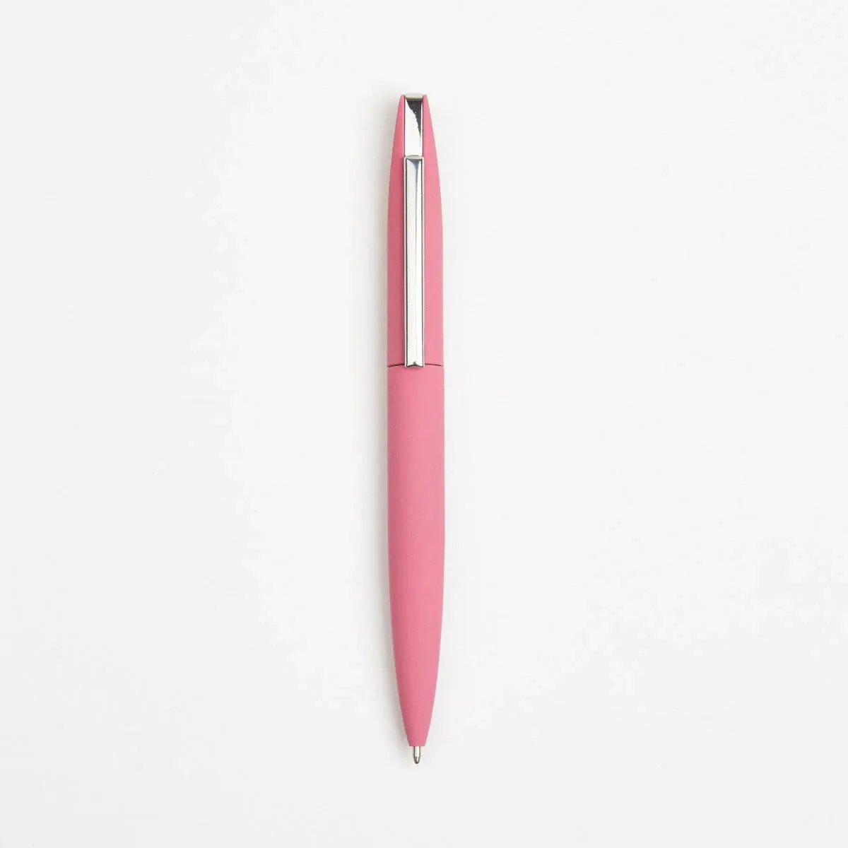 Contrasting Soft Touch Blade Ball Pen | Pink