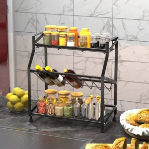 Countertop Spice Storage Organizer Rack