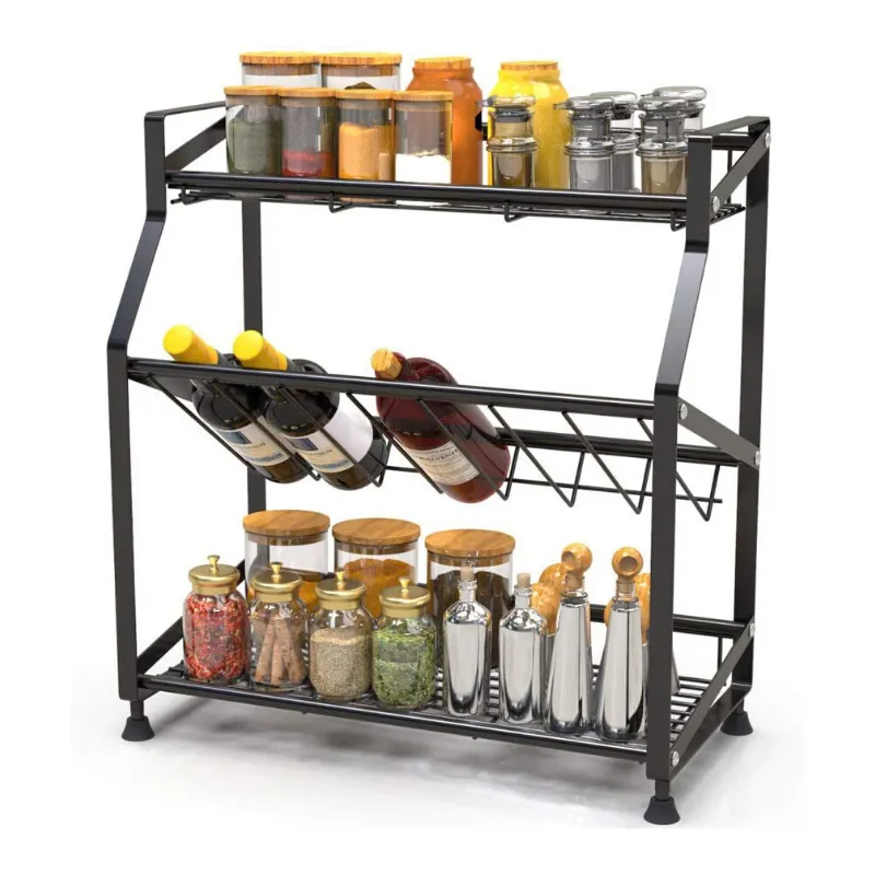 Countertop Spice Storage Organizer Rack