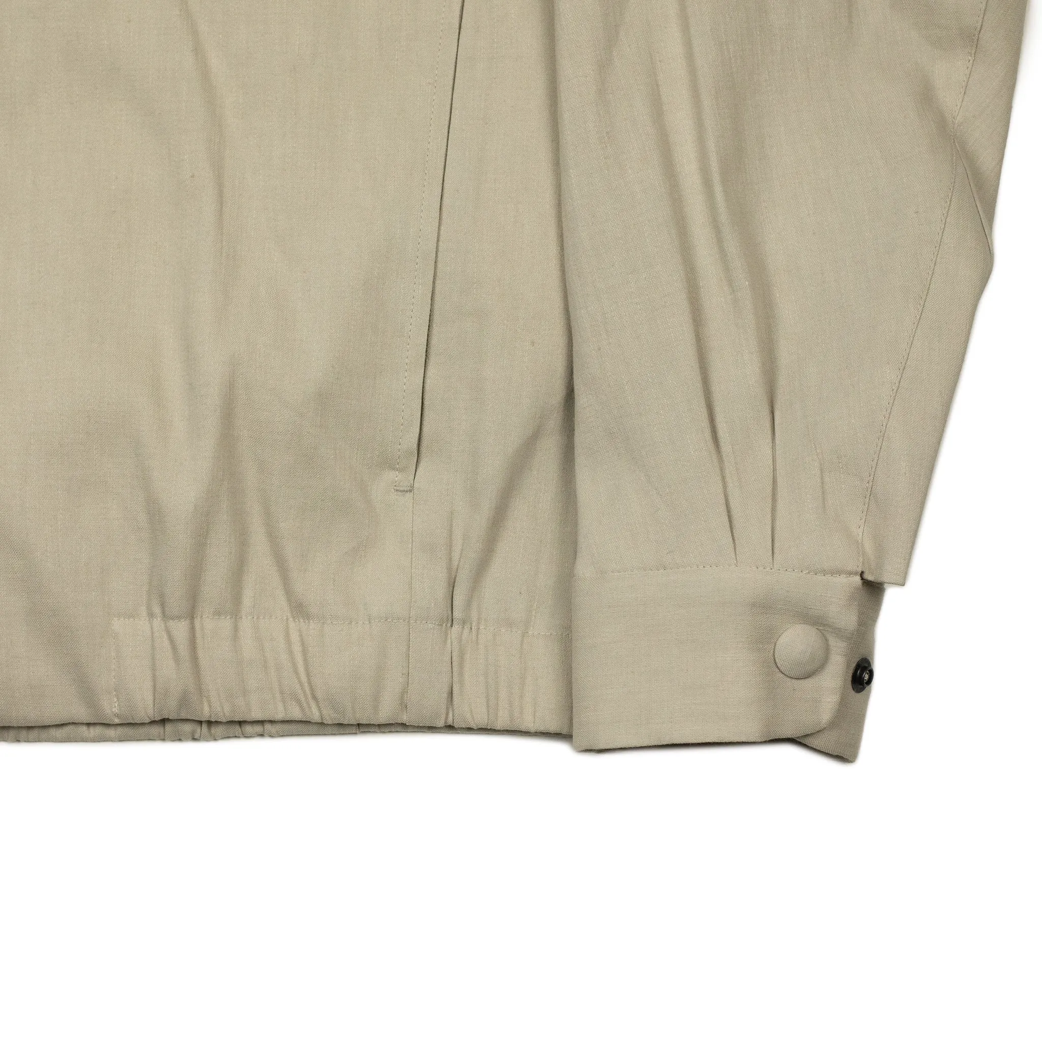 CPO jacket in beige linen viscose